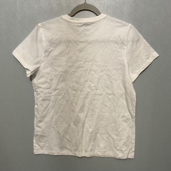 Everlane Womens White Crew Neck T Shirt Size Medium Basic Tee - Picture 2 of 4